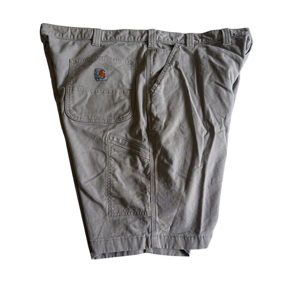 Carhartt Rugged Flex Relaxed Fit Canvas Work Short Tan Men’s Sz 46 - Picture 3 of 14